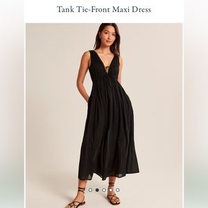 Abercrombie and Fitch tie front maxi dress